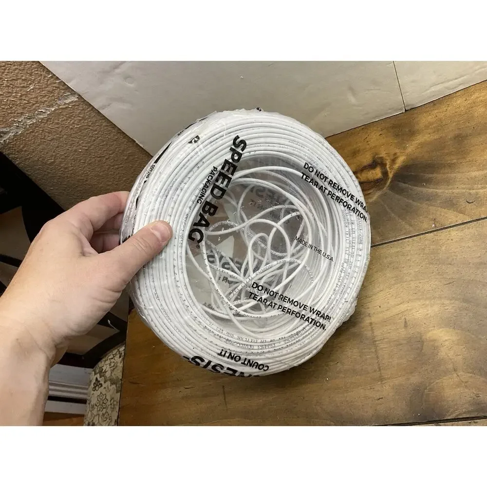 Honeywell Genesis 11035801 22/4 Solid Unshielded Cable, White 500 ft